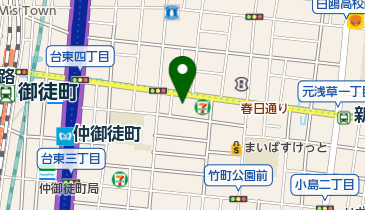 東日本銀行上野支店の地図画像