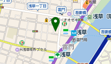 北陸銀行浅草支店の地図画像