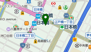横浜銀行東京支店の地図画像