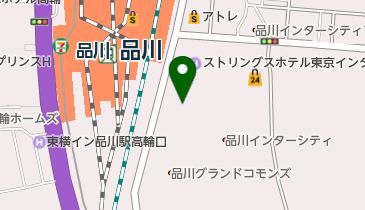 千葉銀行品川支店の地図画像