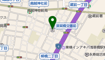 朝日信用金庫浅草橋支店の地図画像