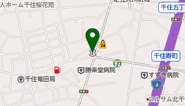 朝日信用金庫千住支店の地図画像
