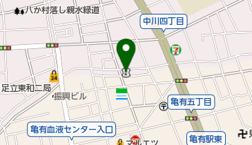 足立成和信用金庫亀有駅前支店の地図画像