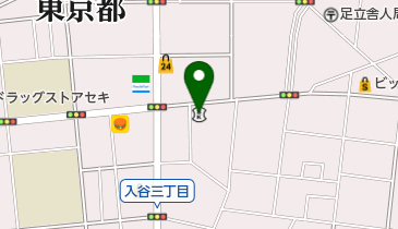 城北信用金庫入谷舎人支店の地図画像