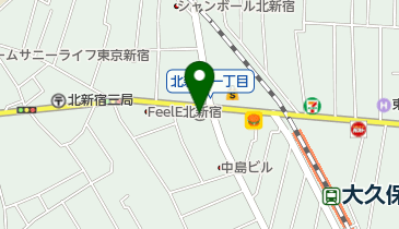 城北信用金庫北新宿支店の地図画像