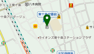 城北信用金庫東十条支店の地図画像