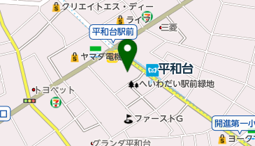 城北信用金庫平和台支店の地図画像