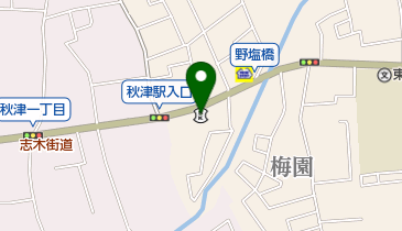 青梅信用金庫秋津支店の地図画像