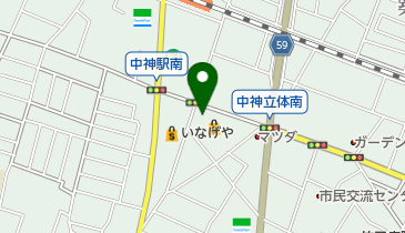 青梅信用金庫中神支店の地図画像