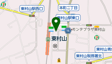 青梅信用金庫東村山支店の地図画像
