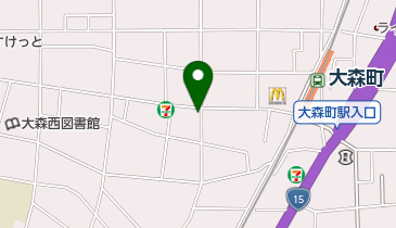 さわやか信用金庫大森西支店の地図画像