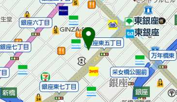 さわやか信用金庫銀座支店の地図画像