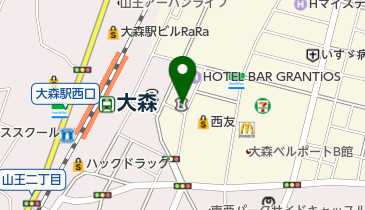 芝信用金庫大森駅前支店の地図画像