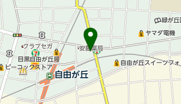 城南信用金庫自由ヶ丘支店の地図画像