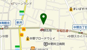 巣鴨信用金庫中野支店の地図画像