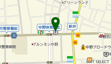 西武信用金庫中野北口支店の地図画像