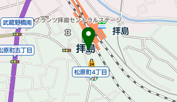 西武信用金庫拝島支店の地図画像