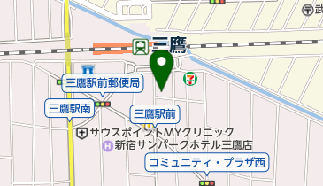 多摩信用金庫三鷹駅前支店の地図画像