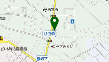 瀧野川信用金庫田端支店の地図画像