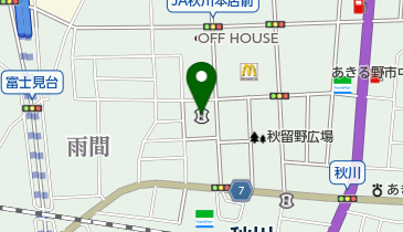 多摩信用金庫あきる野支店の地図画像