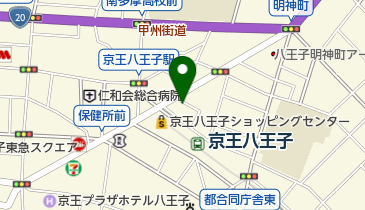 多摩信用金庫京王八王子支店の地図画像