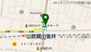 多摩信用金庫小金井支店の地図画像