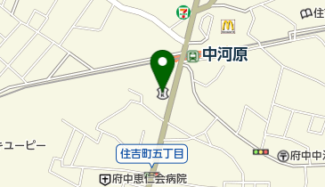 多摩信用金庫中河原支店の地図画像