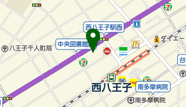 多摩信用金庫西八王子支店の地図画像