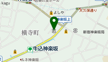 東京シティ信用金庫神楽坂支店の地図画像