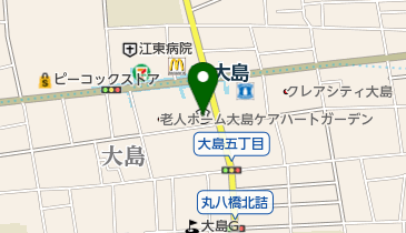 東京東信用金庫大島支店の地図画像