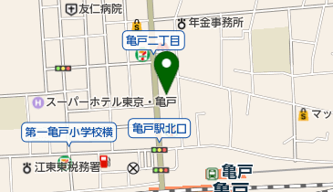 東京東信用金庫亀戸支店の地図画像