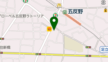 東京東信用金庫五反野支店の地図画像