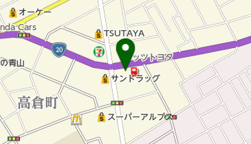 多摩信用金庫高倉支店の地図画像