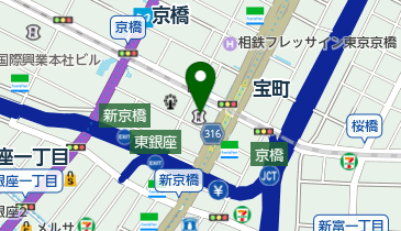 信金中央金庫本店京橋出張所の地図画像