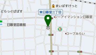 城北信用金庫日暮里中央支店の地図画像