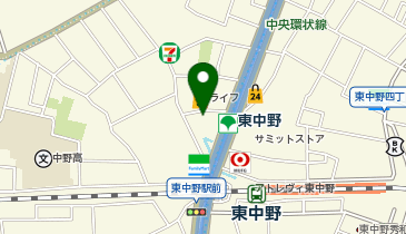 西京信用金庫東中野支店の地図画像