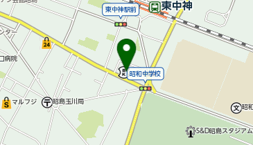 多摩信用金庫昭島支店の地図画像