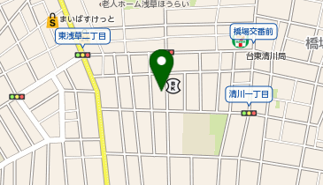 朝日信用金庫浅草支店清川出張所の地図画像