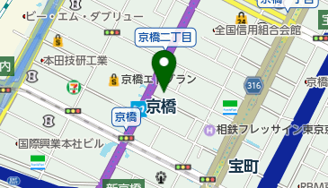 みずほ銀行京橋支店の地図画像
