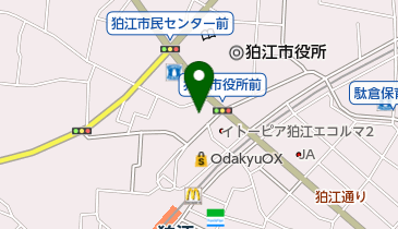 みずほ銀行狛江支店の地図画像