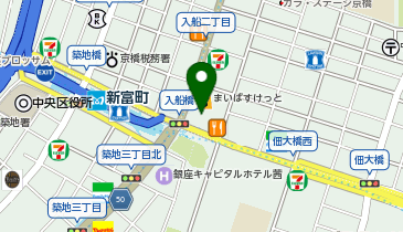 みずほ銀行築地支店の地図画像