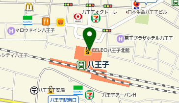 みずほ銀行みずほのアトリエ八王子の地図画像