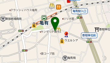 三菱UFJ銀行亀有駅前支店の地図画像