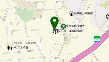 NTT東日本関東病院の地図画像