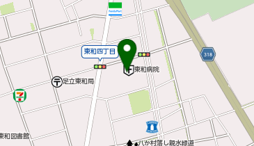 医療法人社団大坪会東和病院の地図画像