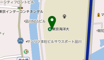 国立東京海洋大学品川キャンパスの地図画像