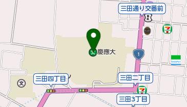 私立慶應義塾大学の地図画像