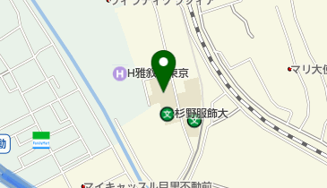 私立杉野服飾大学の地図画像