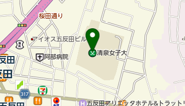 私立清泉女子大学の地図画像