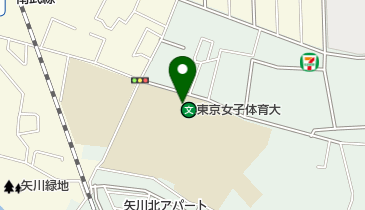 私立東京女子体育大学の地図画像